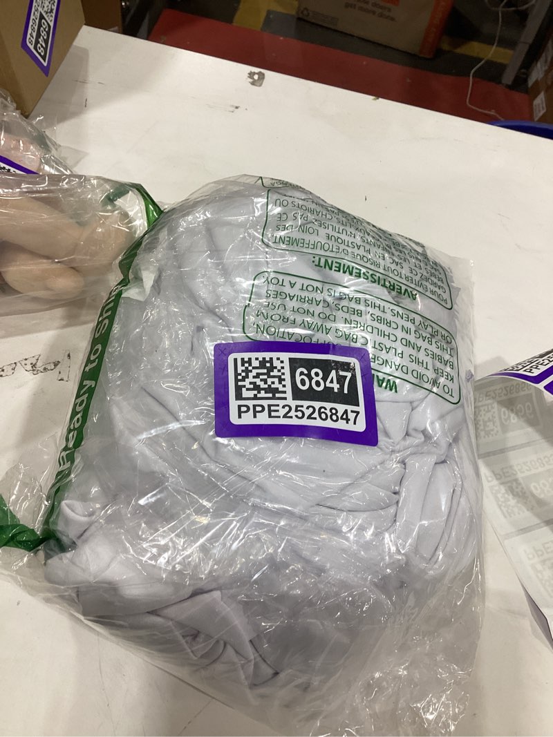 Condition photo showing As Is for Wokceer White Backdrop Curtain for Wedding Parties 10x8FT Wedding Curtains Backdrop Drapes Polyester for Photoshoot Baby Shower Birthday Party Curtains Photography Background 2 Panels 5x8FT 10FTx8FT White