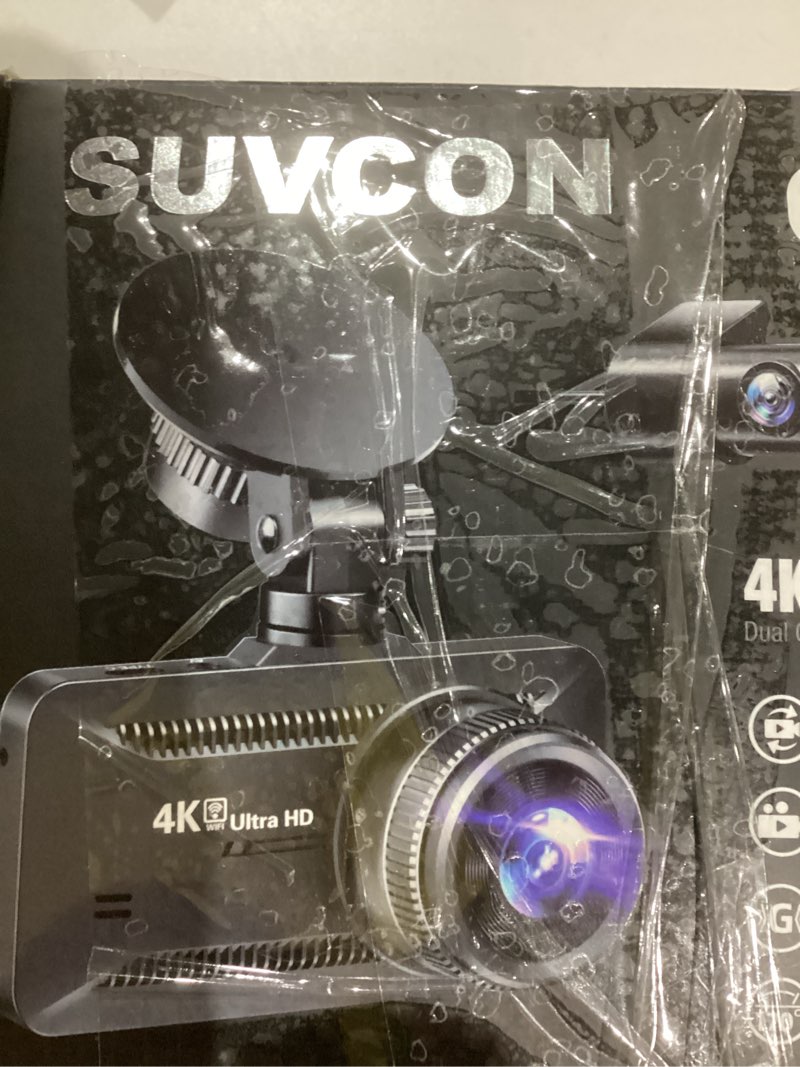 Condition photo showing New/Like New for Dash Cam Front and Rear 4K/1080P, Dash Camera for Cars Build in WiFi, Full HD Dash Cam with APP Control, 3.94'' IPS Screen Dash Camera with 32GB SD Card, G-Sensor, 24Hr Parking Mote, Loop Recording Black