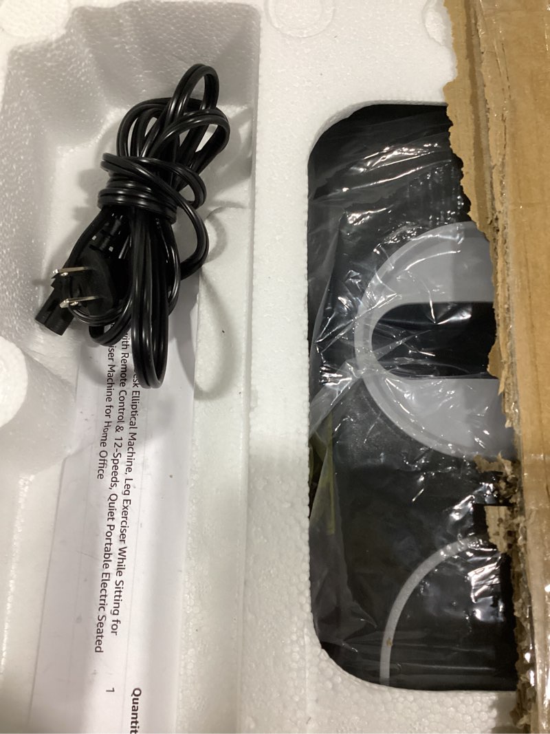 Condition photo showing Good Condition for merach under desk elliptical machine, leg exerciser while sitting for seniors with remote control & 12-speeds, quiet portable electric seated pedal exerciser machine for home office classic