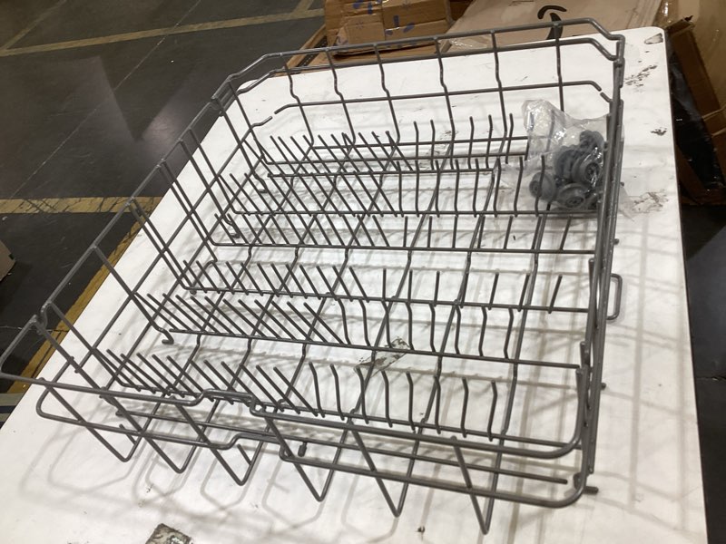 Condition photo showing As Is for upgraded wd28x30219 wd28x35779 upper dishrack replacement,compatible with general electric ge hotpoint rack parts wd28x24397 wd28x26098 wd28x10347/8 adt521pgf0ws with dishwasher top roller wheels