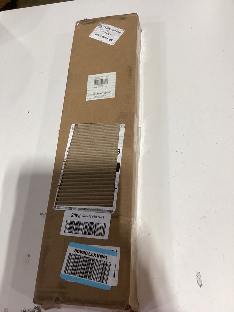 Condition photo showing New/Like New for lazblinds no tools no drill cordless cellular shades, top down bottom up (tdbu) honeycomb shades for home, light filtering thermal insulation blinds for windows, 20" w x 48" h, white light filtering - white 20" w x 48" h