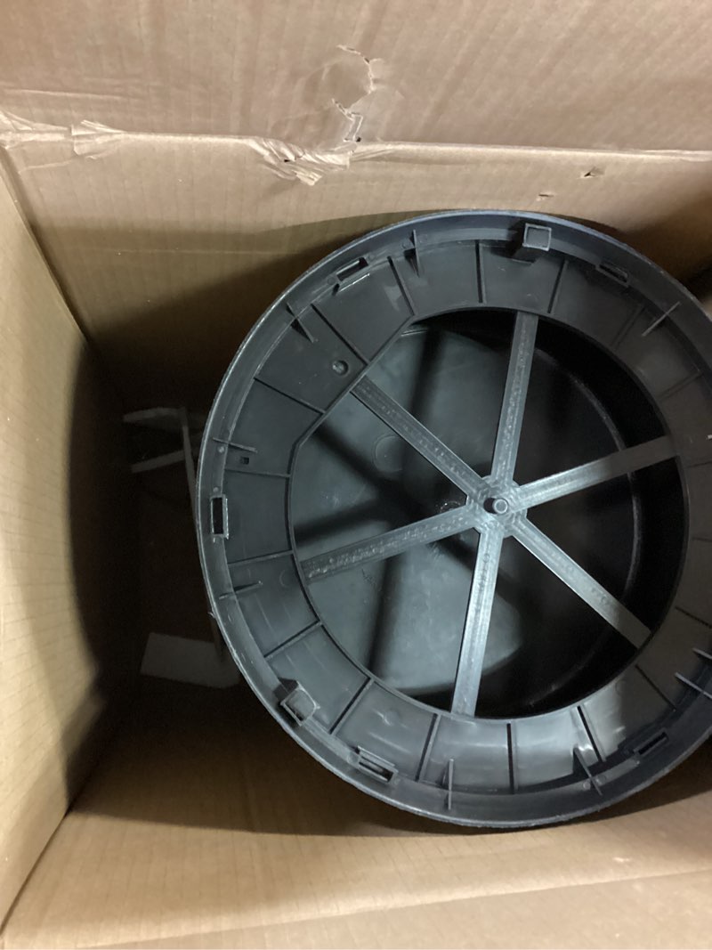 Condition photo showing Good Condition for Honey-Can-Do TRS-02111 Round Stainless Steel Step Trash Can with Liner, Black, 30-Liter Per 8-Gallon