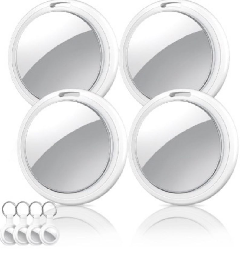 Air Tracker Tags-4 Pack, Item Finders Works with Apple Find My(iOS Only), Air Tracker Tags with 4 Ca