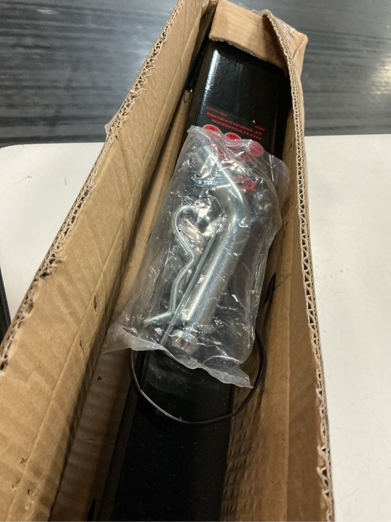 Condition photo showing Good Condition for toptow trailer hitch extender, 12-inch extension length, fits 2-inch receiver, 3500lbs, 5/8 inch hitch pin and clip included 12" with hitch pin