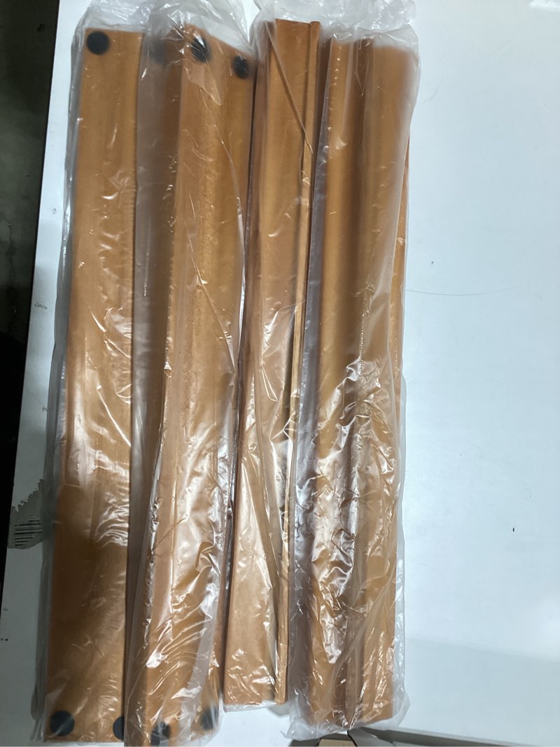 Yellow Mountain Imports Classic Chestnut Color Wooden Mahjong Game Racks with Pushers, 18 Inches - S