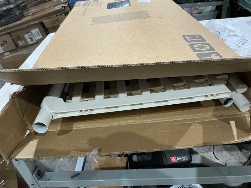 Condition photo showing Good Condition for unipaws 75" high extra tall cat gate, auto closing and no drilling safety gate for doorway hallway stairs, cat dog proof, fit for 21"-34" wide opening, indoor use, white white 21"-34"w×75"h