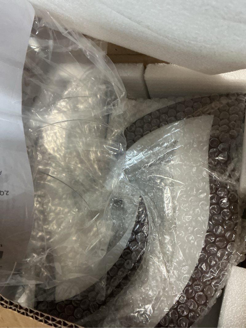 Condition photo showing Good Condition for flower modern ceiling fans with lights, low profile ceiling fan with remote for bedroom, flush mount ceiling fan with led dimmable light,3-colors, 6-speeds, timing ceilingfans light, walnutcolor ?24" walnut-flower