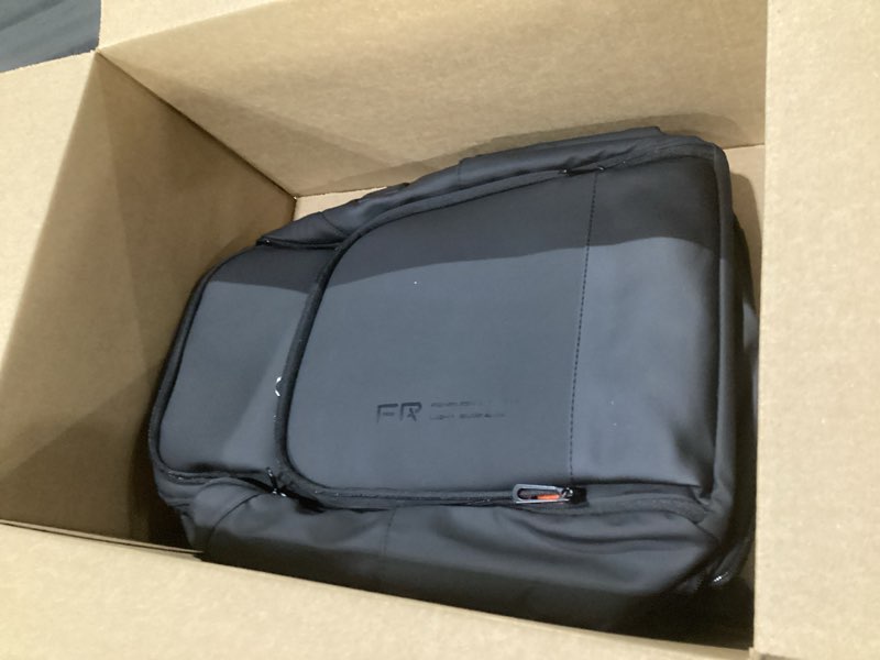 Condition photo showing Good Condition for fenruien 17 inch travel backpack for men, expandable water resistant computer backpack with usb port, black laptop bag for business/college/work black expandable backpack