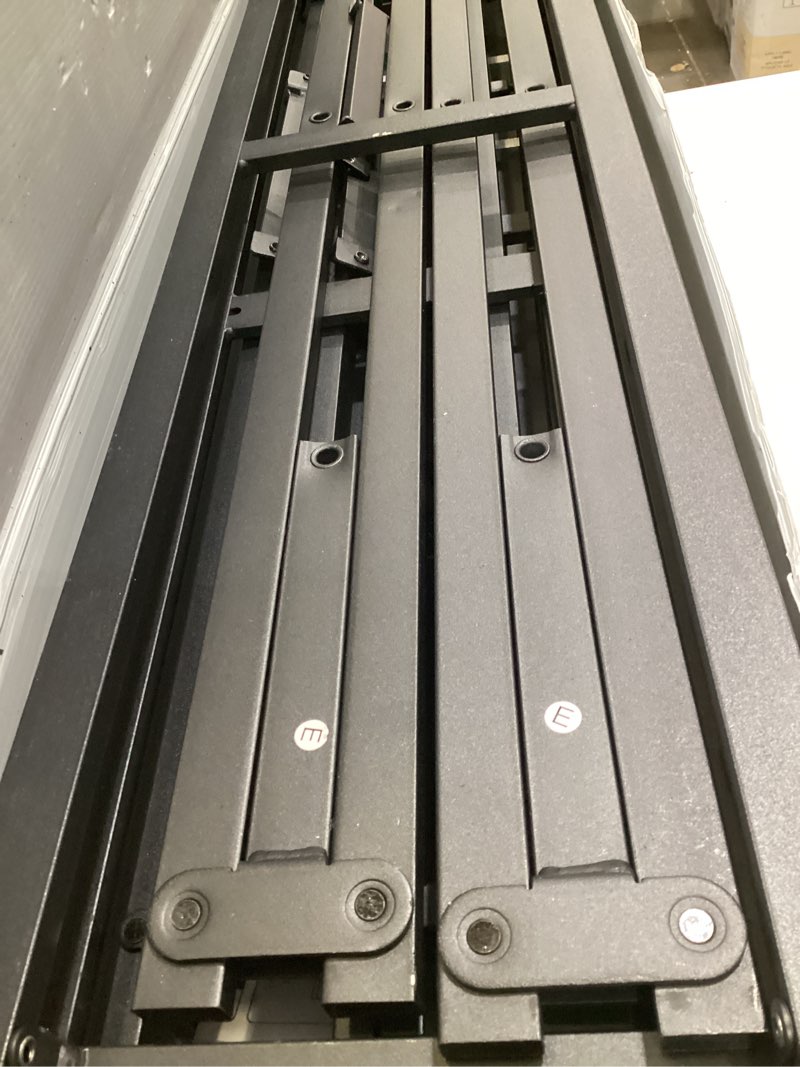 Condition photo showing As Is for 9 inch king box spring, high profile king size box spring only, sturdy metal frame mattress foundation, easy assembly, noise-free