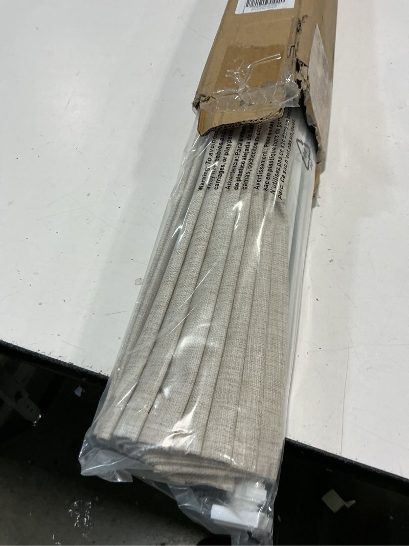 Condition photo showing New/Like New for LazBlinds No Tools No Drill Cordless Roman Shades for Windows, Blackout Thermal Insulated UV Blocking Window Blinds, Room Darkening Fabric Blinds for Indoor Windows, 27'' W x 64'' H, Beige Blackout - Beige 27" W x 64" H