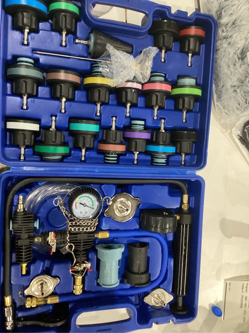 Condition photo showing Good Condition for 28PC Radiator Coolant Pressure Tester Kit, Cooling System Pressure Leak Tester, Coolant Vacuum Refill Tool