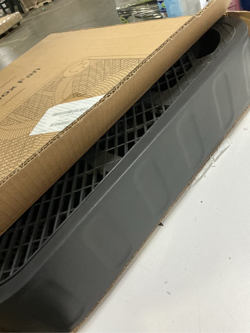 Condition photo showing Good Condition for pelonis 20 inch box fan – 3 speeds, window fans, floor or tabletop, 25ft/s, 2025 upgraded, superior air throw (2295 cfm), lightweight, 5 blades, fans for bedroom, office, living room, garage black upgraded