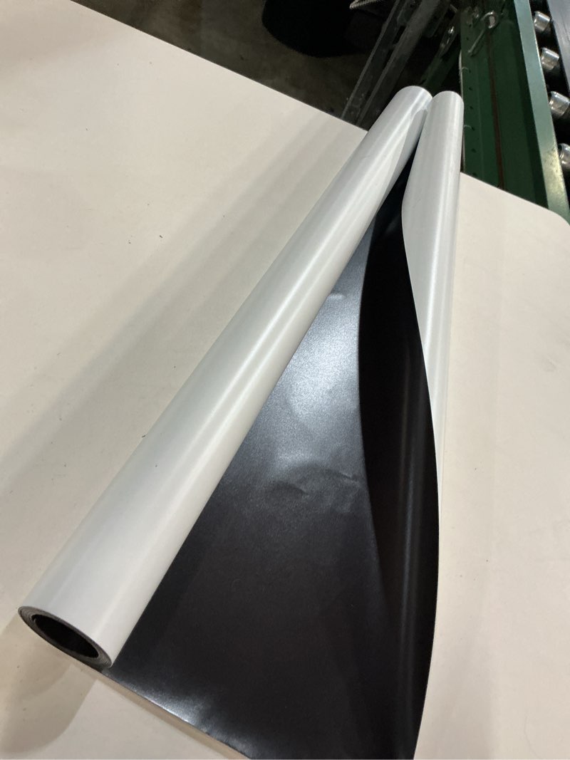 Condition photo showing Good Condition for blank magnet sheets 24-inches wide - 30 mil thickness flexible, printable, white vinyl surface - safe on vehicles, cuts easily for diy craft projects (5 ft. roll)