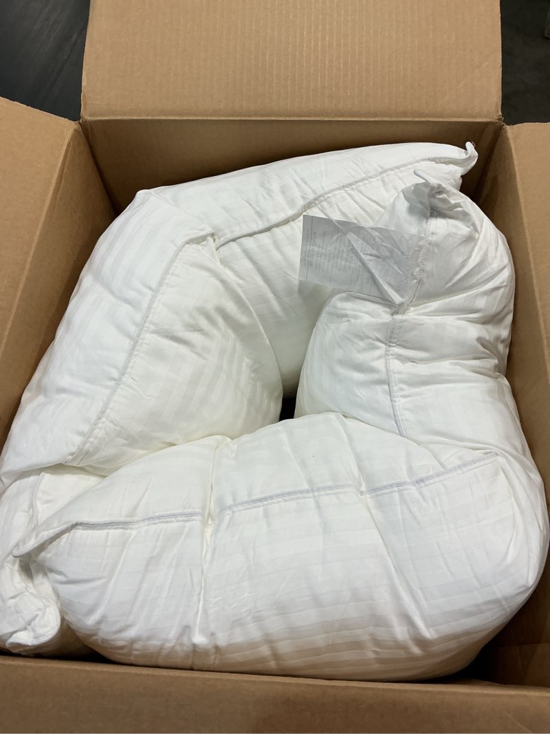 Condition photo showing As Is for beckham hotel collection bed pillows standard/queen size set of 2 - original soft down alternative pillow for sleeping - soft support for back, stomach or side sleepers queen / standard white