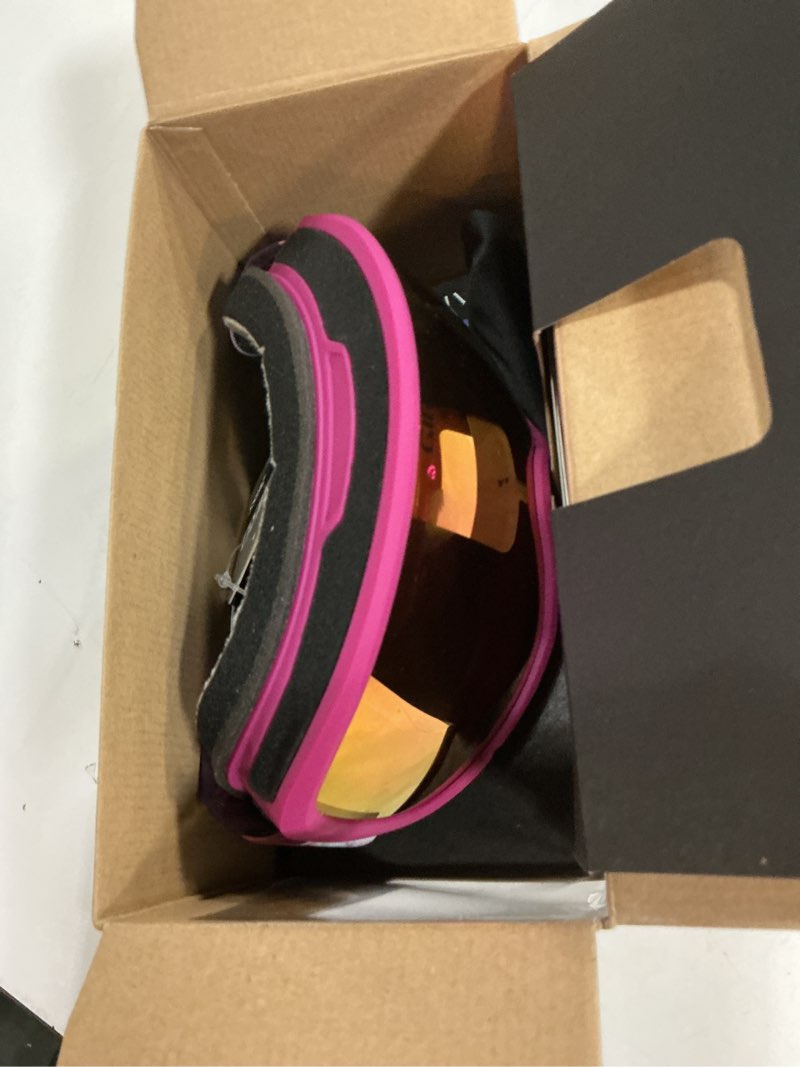 Condition photo showing Good Condition for giro millie ski goggles - snowboard goggles for women & youth - vivid lens - anti-fog - otg (over glasses) one size flower data mosh/vivid pink