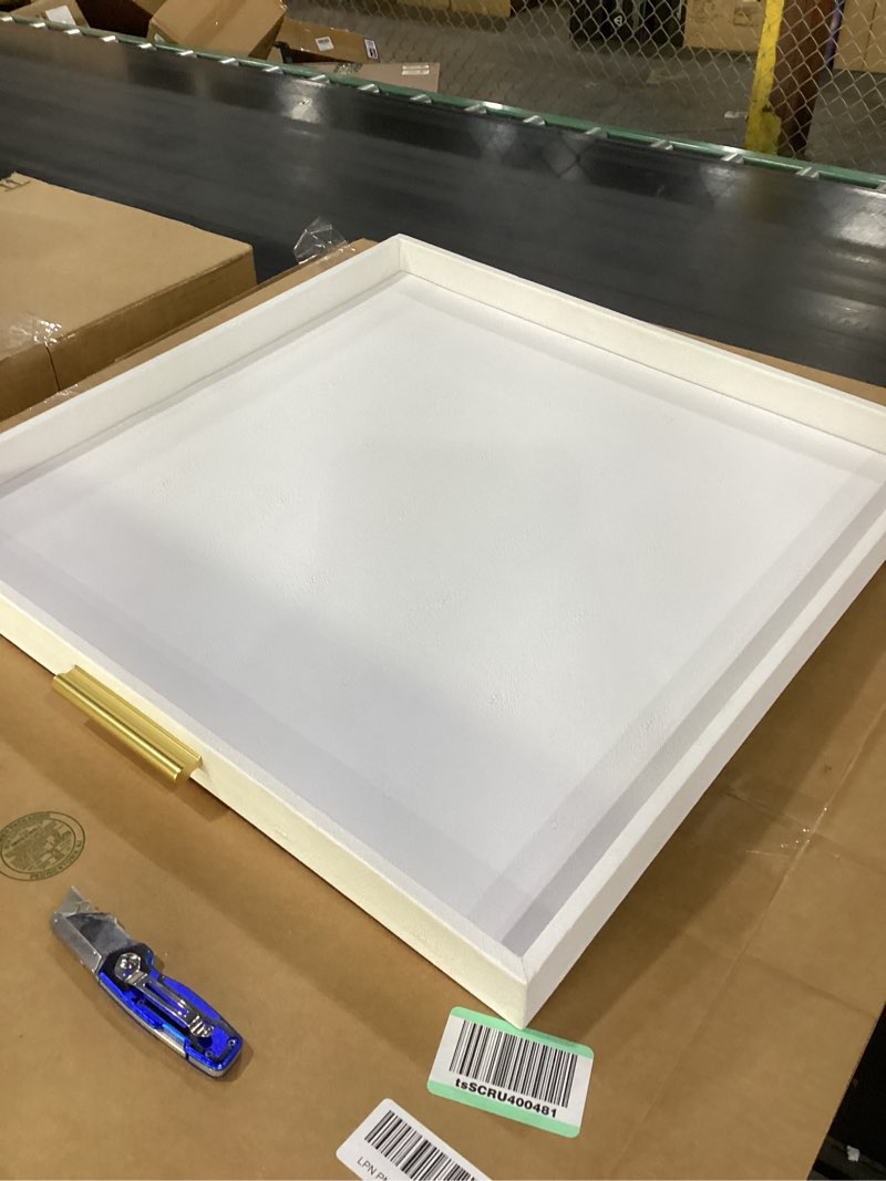 white tray