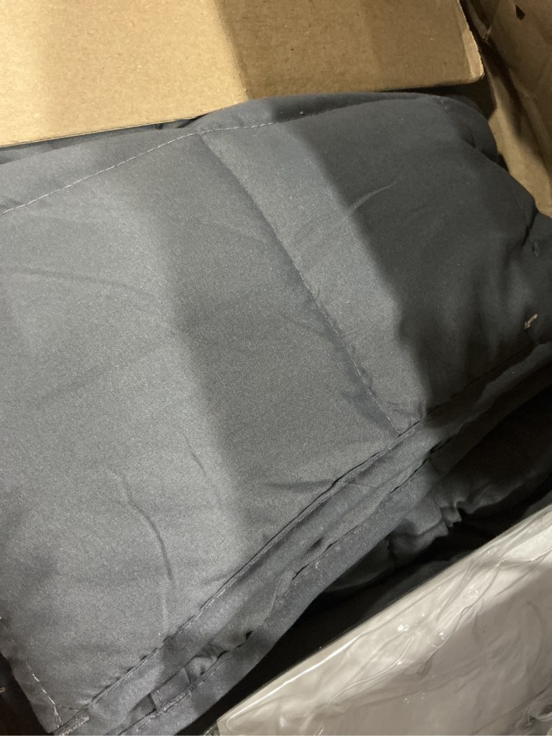Condition photo showing Good Condition for Weighted Blanket 20lbs Queen Size Dark Grey 60"x80" Weighted Blankets for Adults Heavy Blanket are Comfortable and Cozy Dark Grey 60*80&20lbs