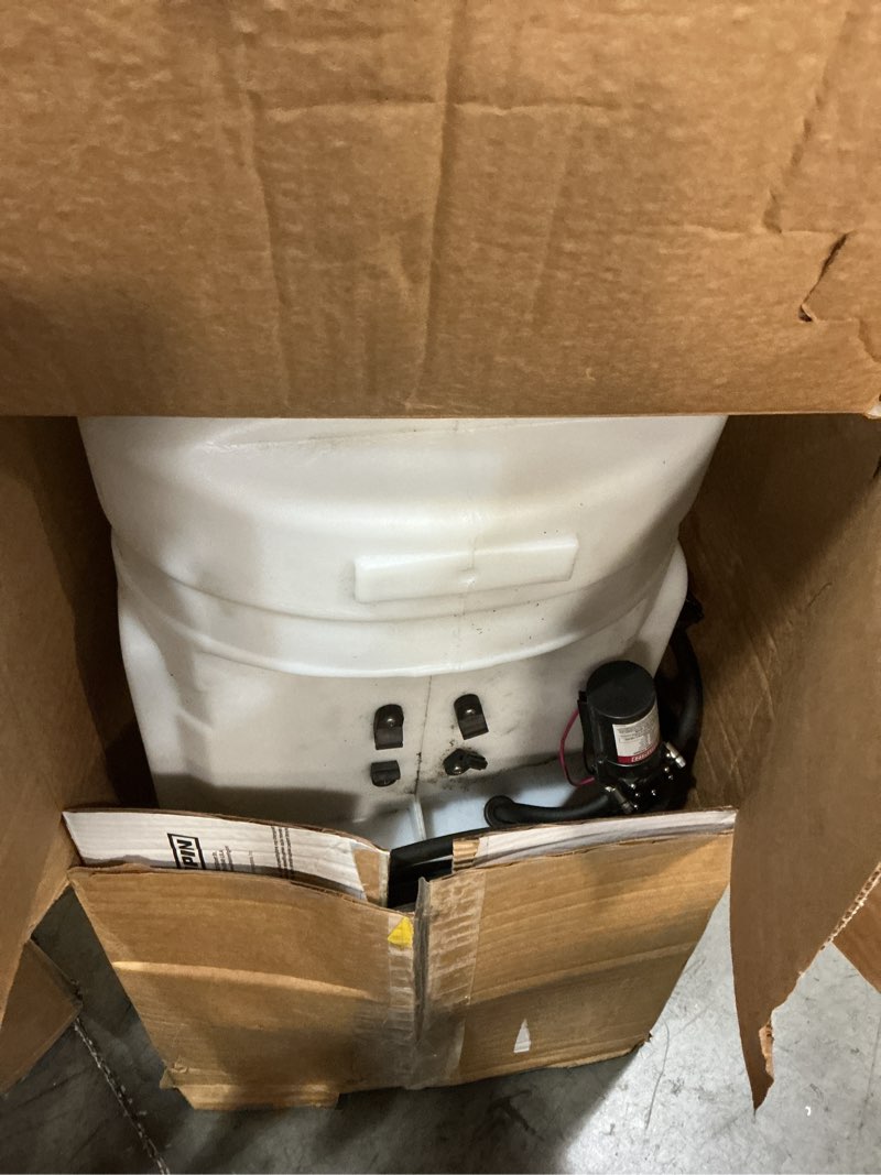 Condition photo showing Good Condition for chapin 97200e made in the usa 15 gallon atv/utv 12 volt mounted spot sprayer with 6 inch wide mouth, high performing 12 v diaphragm pump and filtration system and 18 inch spray wand, translucent white spot sprayer 15-gallon