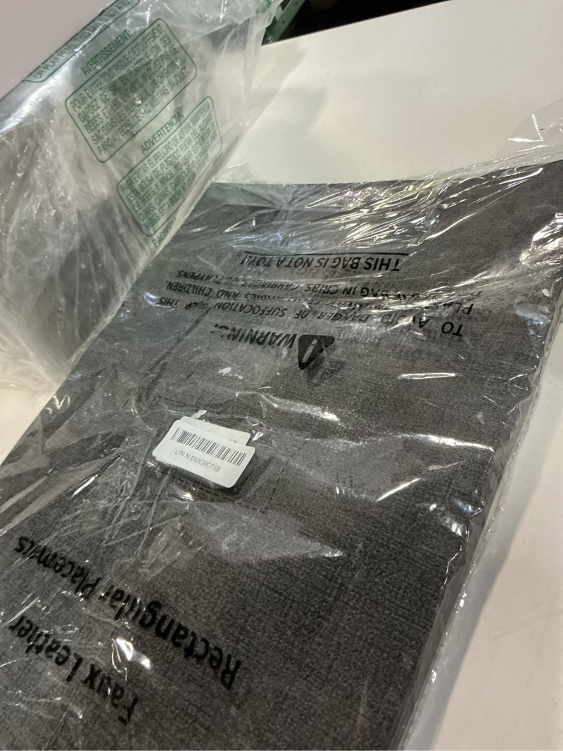 Condition photo showing Good Condition for vinyl placemats set of 8 faux leather 100% waterproof wipeable washable place mats heat resistant easy clean non-slip table mats for indoor outdoor. (8,coffee) 8 coffee