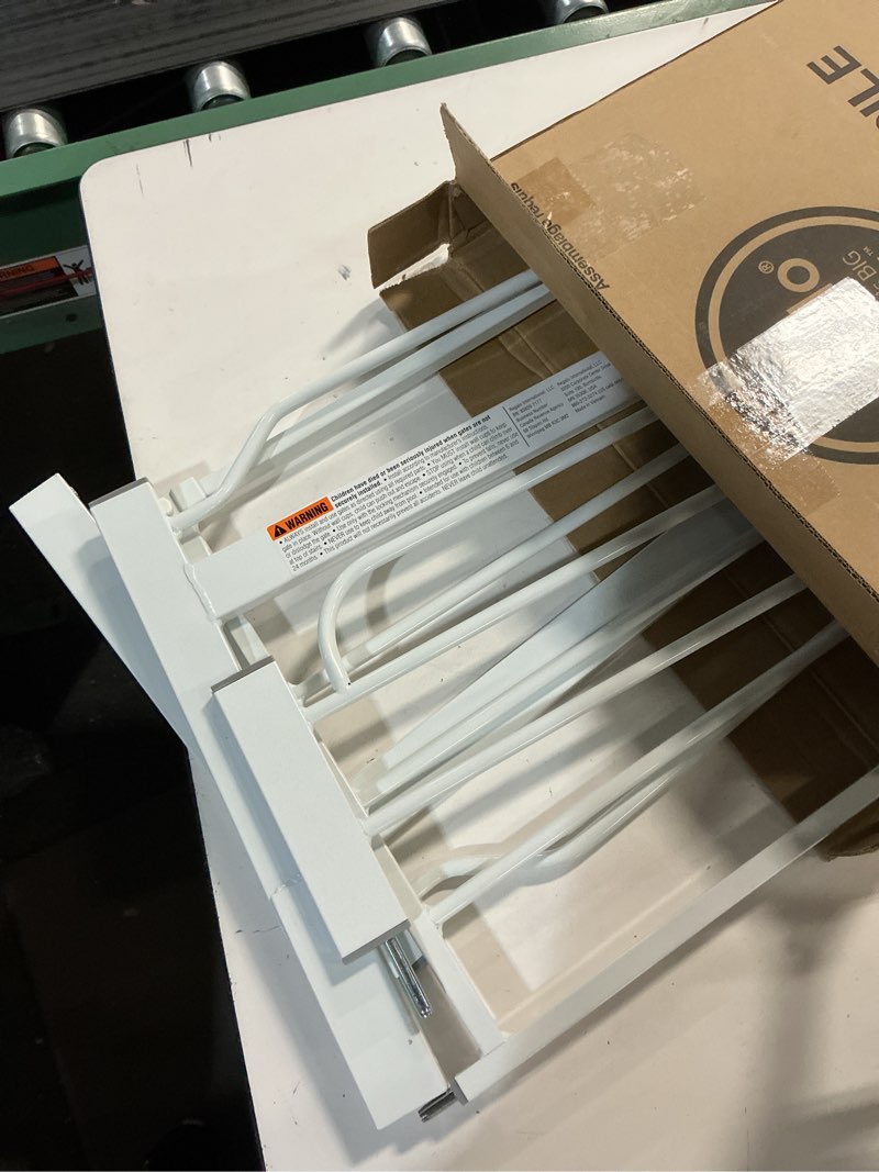 Condition photo showing New/Like New for Regalo Safety 38" Baby Gate for Doorways & Bottom of Stairs, Pressure Mount Design for Babies, Toddlers & Pets, Tested & Safe for 30 Years, American Designed, American Owned, White White 29-38.5"W x 30"H