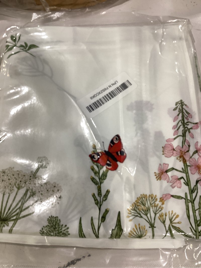 Condition photo showing New/Like New for spring tablecloth 52x70 inch, spring wild flowers floral decorations for home table cloth rectangle decor tablecloths polyester for picnic party dinner spring 03 52" x 70" (rectangular)