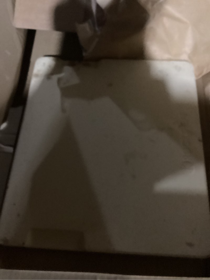 Condition photo showing As Is for Large Pizza Stone, 16"x14" Rectangular Pizza Stone for Oven Grill BBQ, Baking Stone for Pizza Bread, Unique Built-in 4 Handles Cooking Stone