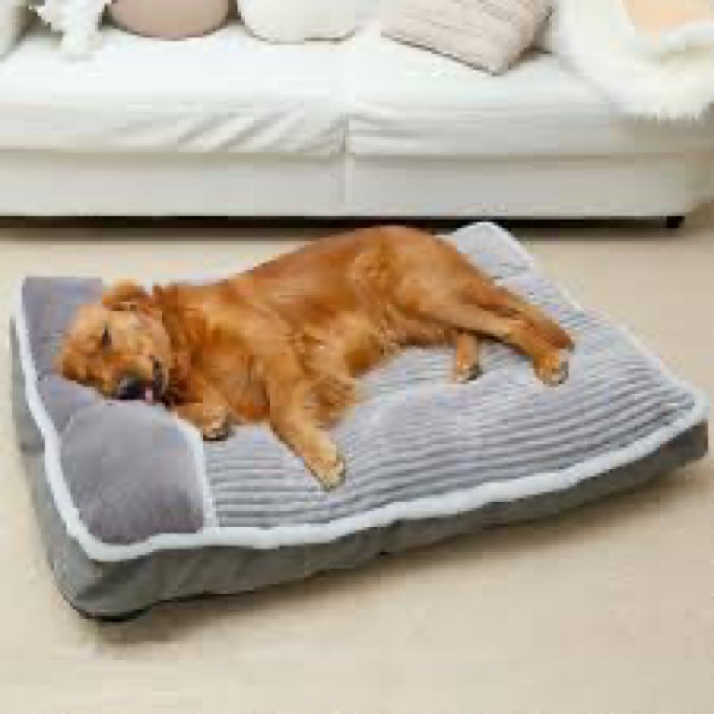 Dog Bed for Large Dogs, Dog Mattress with Pillow for Crate Kennel, Sofa pet Bed, Super Soft pet Bed 