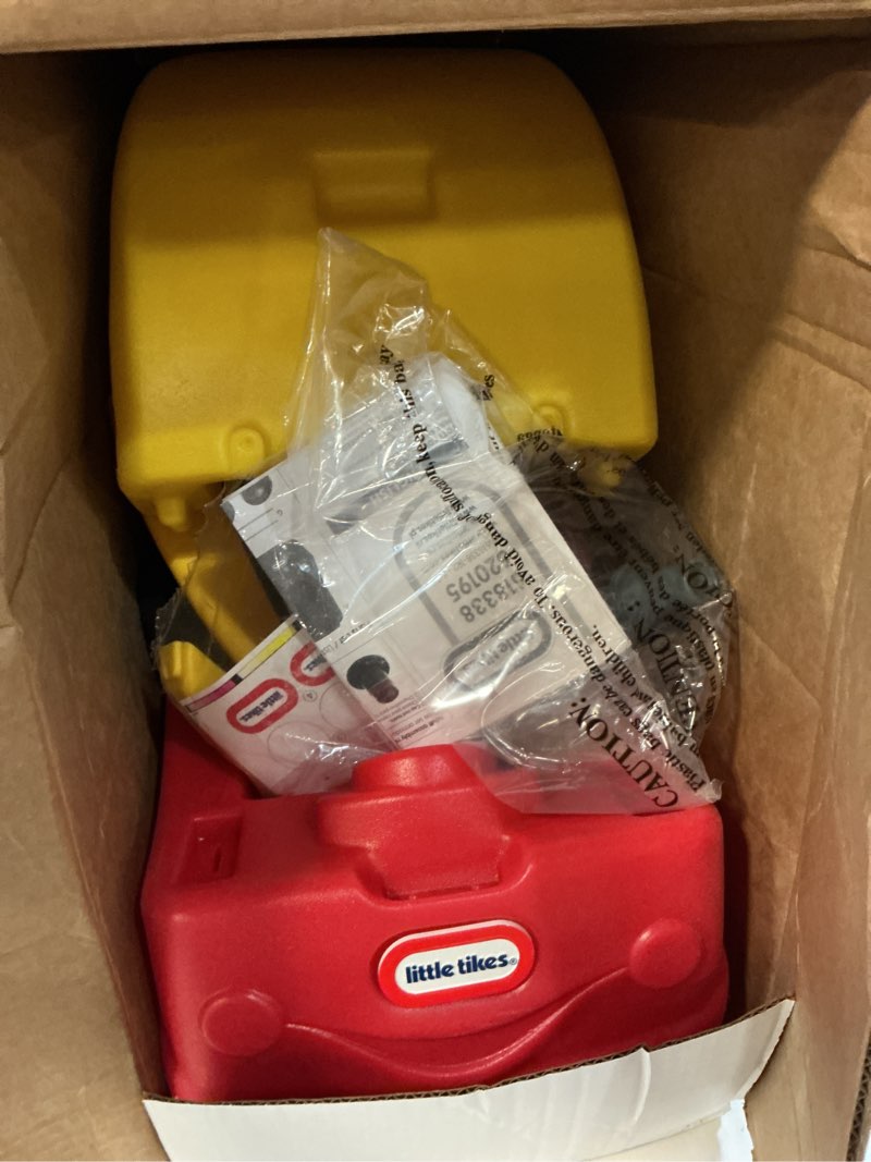 Condition photo showing Good Condition for little tikes cozy coupe kids pretend play fun grocery store shopping cart  red