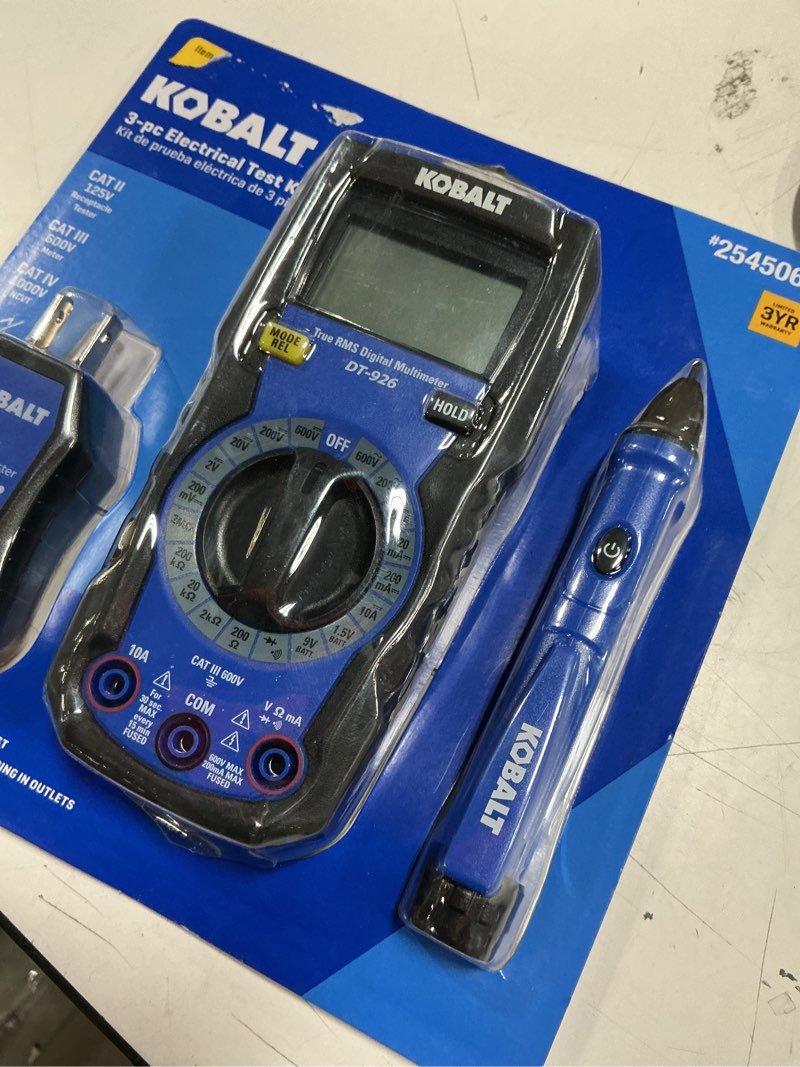 Condition photo showing Good Condition for 1k+ bought last week Kobalt Digital Display Specialty meter 10 Amp 50-1000V -Volt