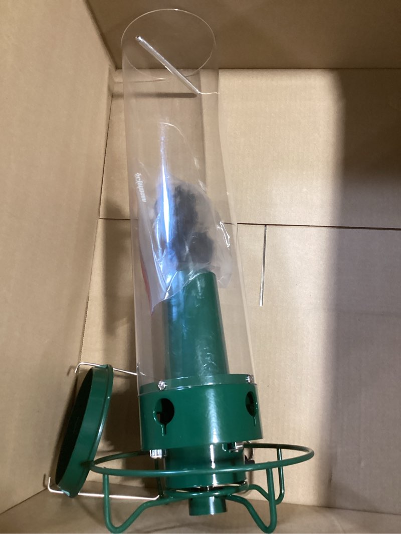 Condition photo showing Good Condition for droll yankees squirrel proof bird feeders for outdoors - yf-m - flipper, collapsible perches, 5-pound seed capacity, green yankee flipper