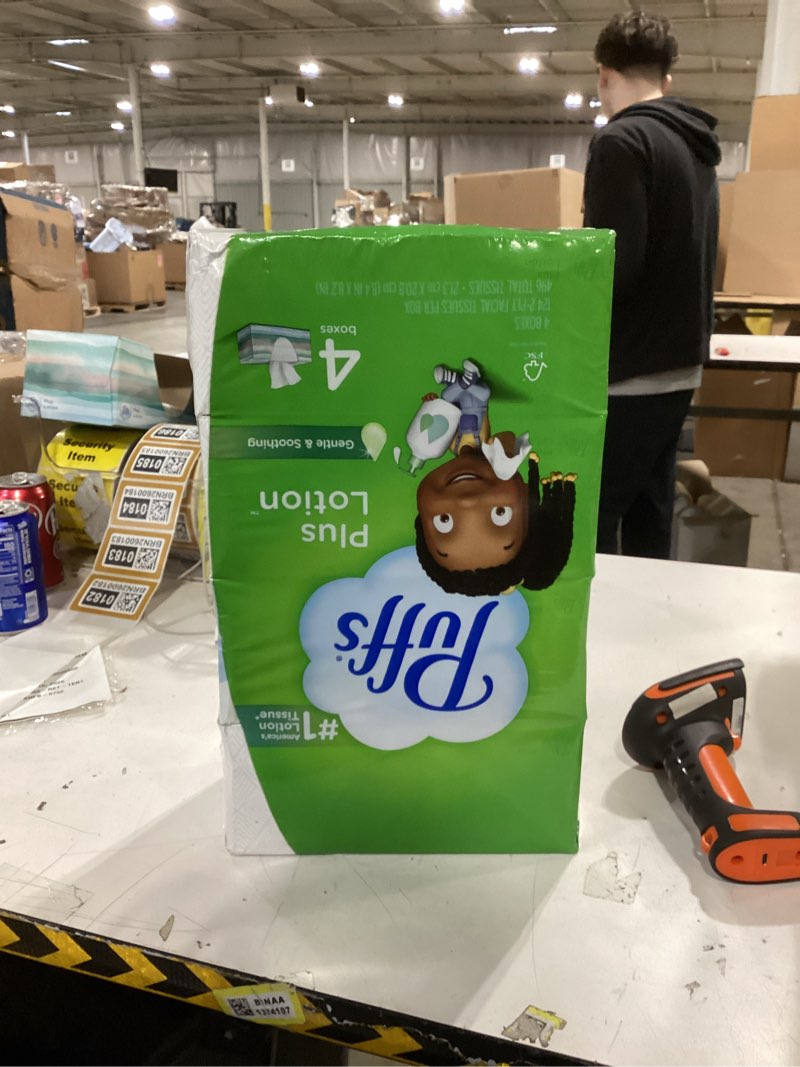 Condition photo showing New/Like New for Puffs Plus Lotion Facial Tissue - 4pk/124ct