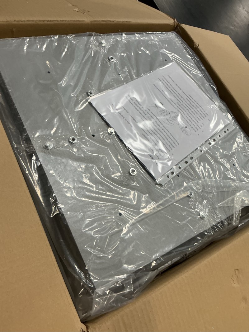 Condition photo showing Good Condition for bestier modern crystal square raindrop chandelier lighting flush mount led ceiling light fixture pendant lamp for dining room bathroom bedroom livingroom 8 gu10 bulbs required 22 in wide 47 inch high w22" x h47"