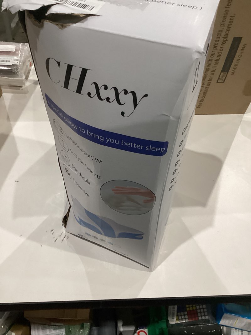 Condition photo showing As Is for Memory Foam Pillows, Cervical Pillow for Neck and Shoulder Pain Relief, Ergonomic Contour Bed Pillow, Soft for Side Sleep Stomach Sleeping and Back Sleeper Queen Size-24.8''Lx14.96''Wx5.78''H Grey