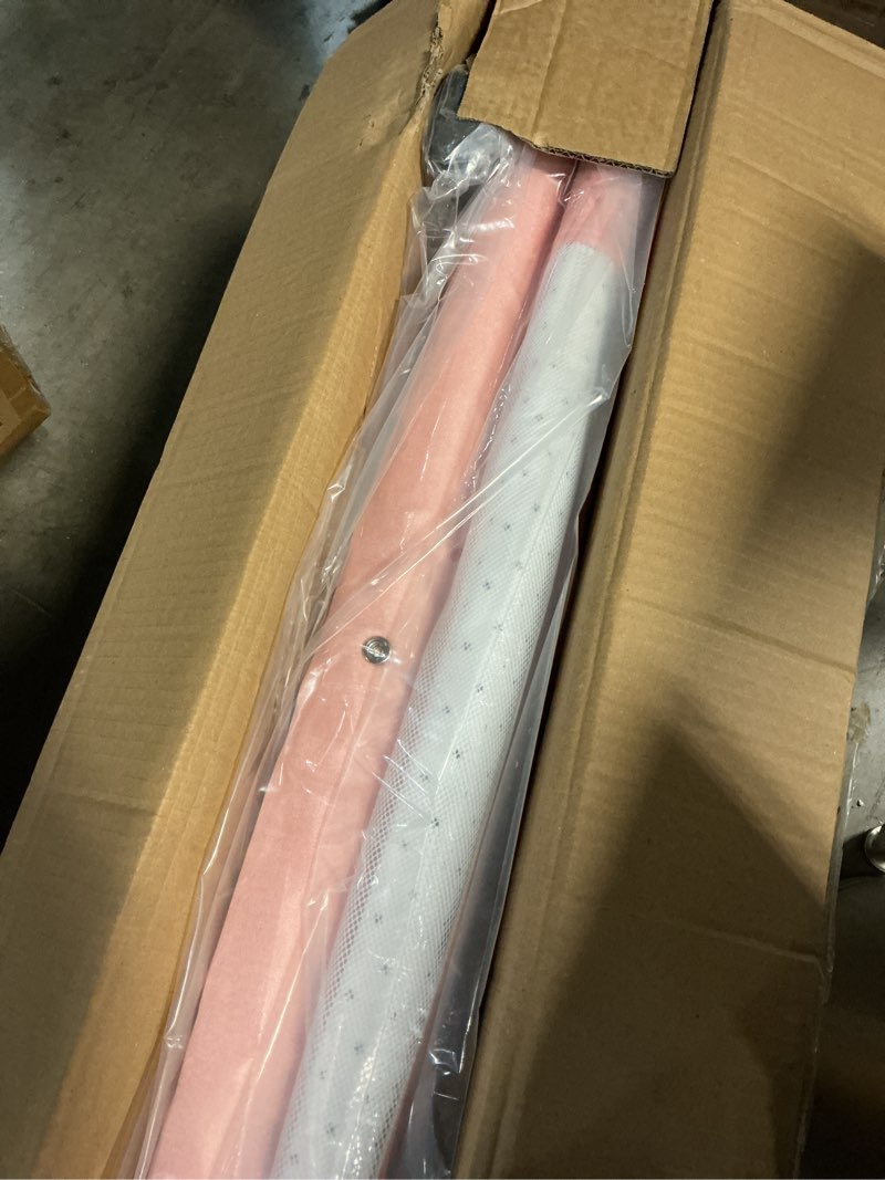 Condition photo showing Good Condition for 3 in 1 bassinet bedside sleeper, baby bassinets bedside sleeper with wheels, breathable mesh, adjustable height, storage basket, easy assemble & folding (pink)