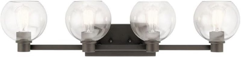 kichler 45895oz transitional four light bath from harmony collection in bronze/dark finish