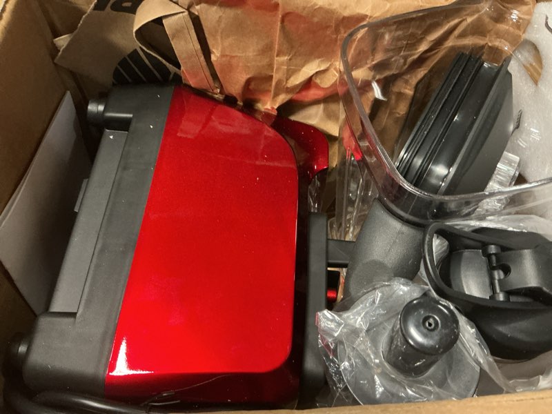Condition photo showing As Is for Blenders for Kitchen Powerful 1800 Watt Motor Smoothie Blender 70 Oz Large Capacity and BPA-Free Containers with To Go Cup, Countertop Blender for Smoothies, Ice Crushing & Frozen Drinks Ruby Red