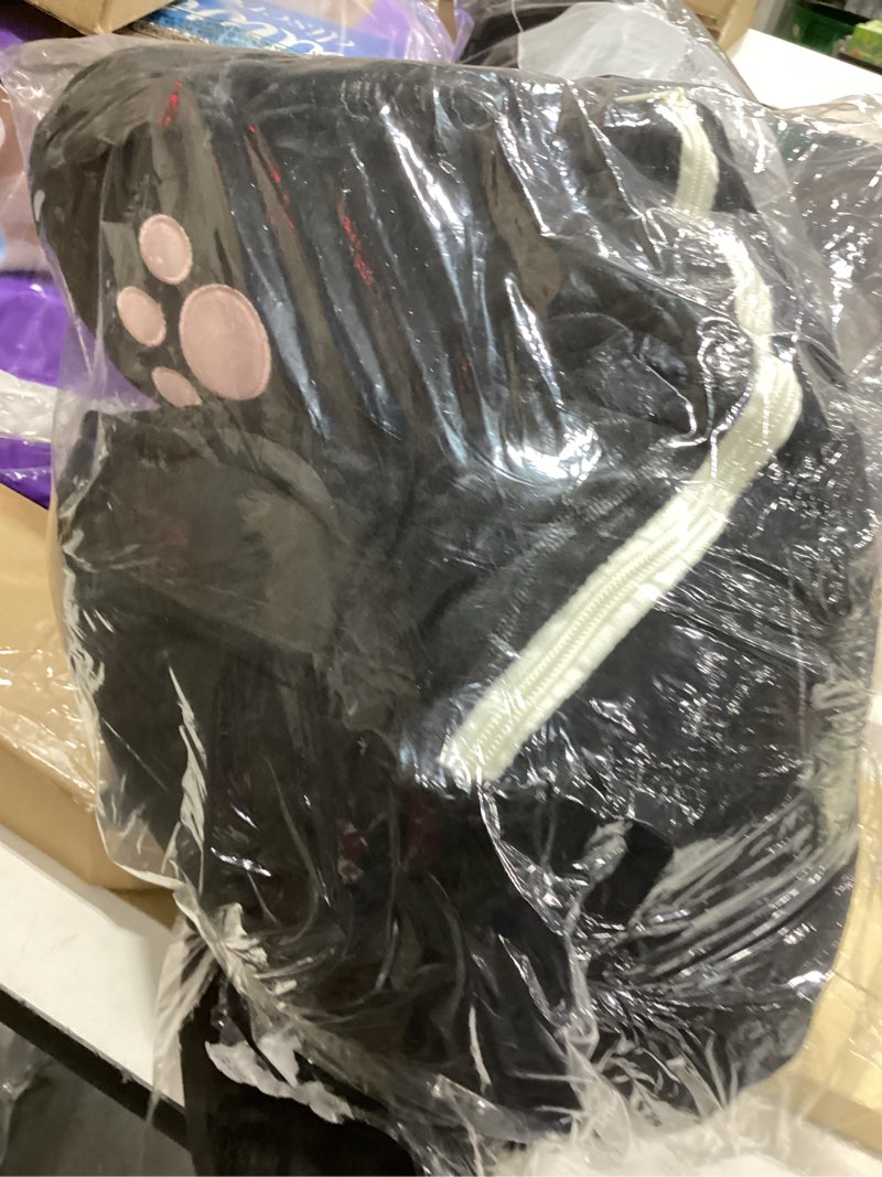 Condition photo showing Good Condition for Bed Rest Reading Pillow - Kawaii Soft Lumbar Pillows Rest Cushion with Washable Cover, Bedrest Pillow with Arms for Sitting in Bed, Relaxing, Watching TV, Gaming, Cars - Black Cat,Small 25.5" x 15.7" Black Cat