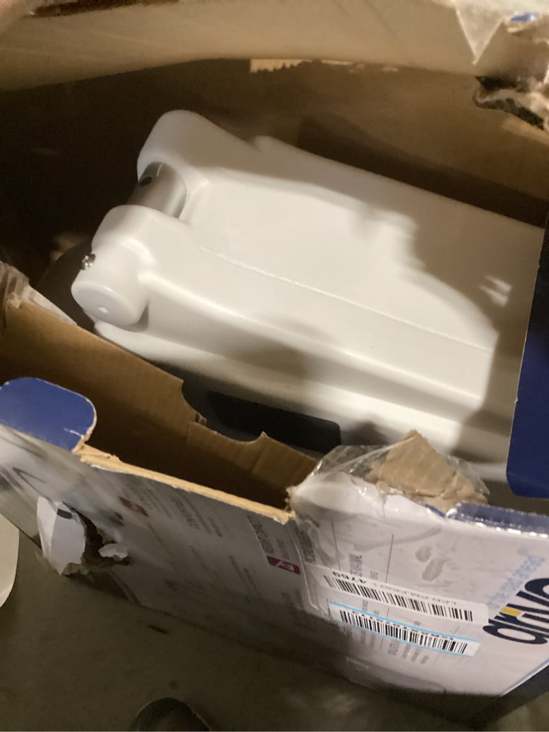 Condition photo showing As Is for Drive Medical RTL12027RA 2-in-1 Raised Toilet Seat with Removable Padded Arms, Standard Seat