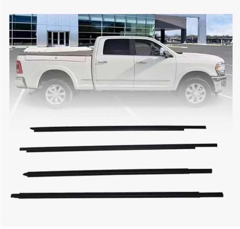 weatherstrip window moulding trim seal belt kit fit for dodge ram 1500 2009-2023 fit for dodge ram 2