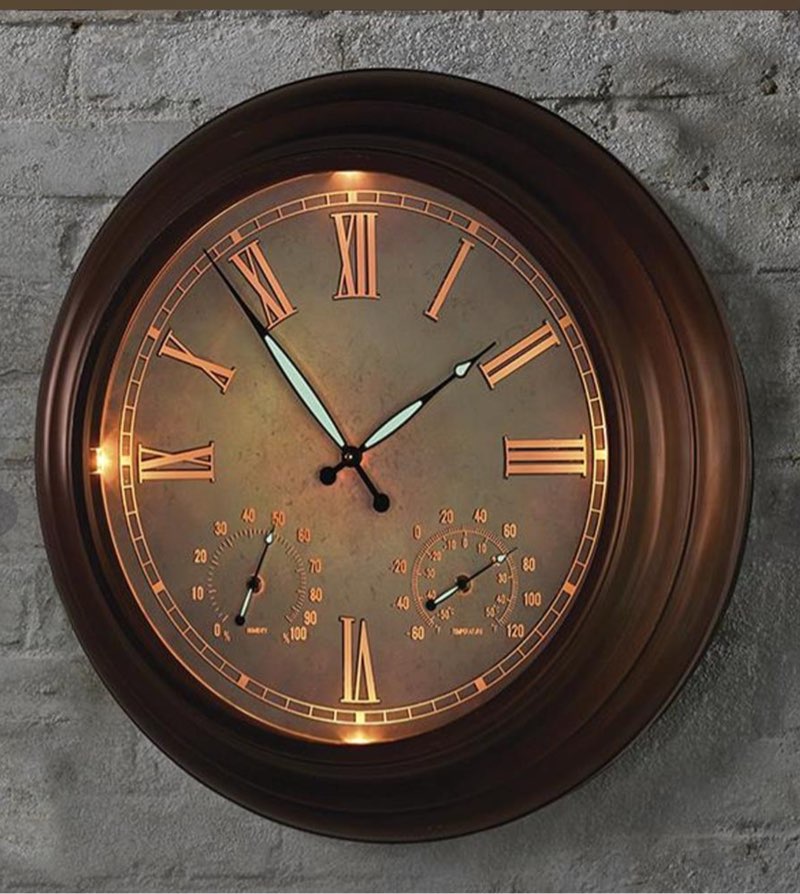 The 24" Outdoor Lighted Atomic Clock
