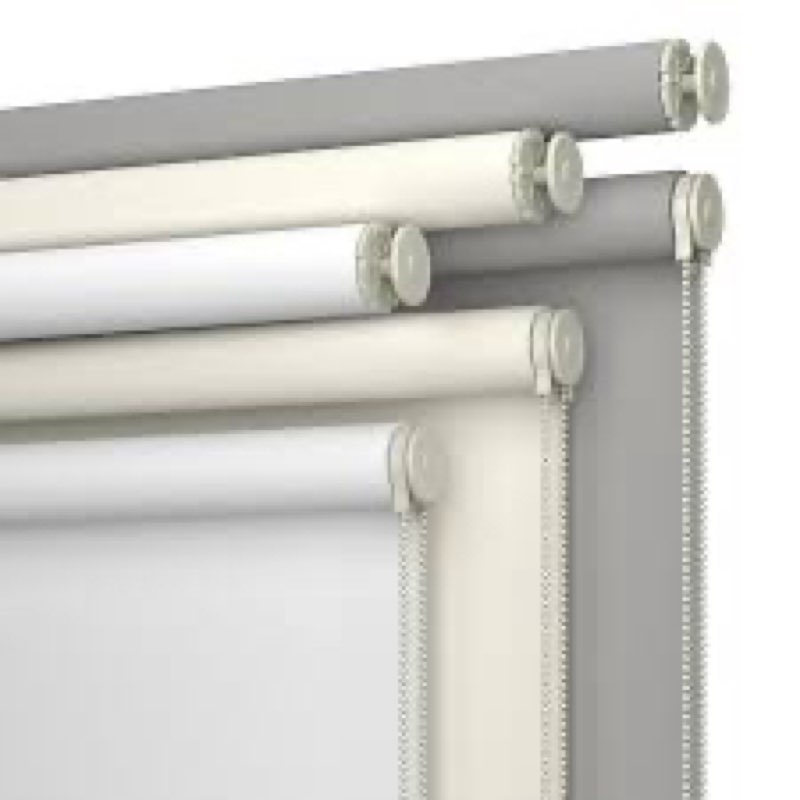 No Drill No Tools 100% Blackout Roller Shade | UV Protection | Easy-Care Fabric | Roller Blind for White ( 33”Wx78”H ) 