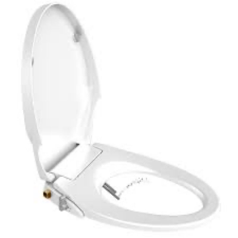 Bidet Toilet Seat – Non-Electric, Self-Cleaning Dual Nozzles for Frontal & Rear Wash, Adjustable Wat