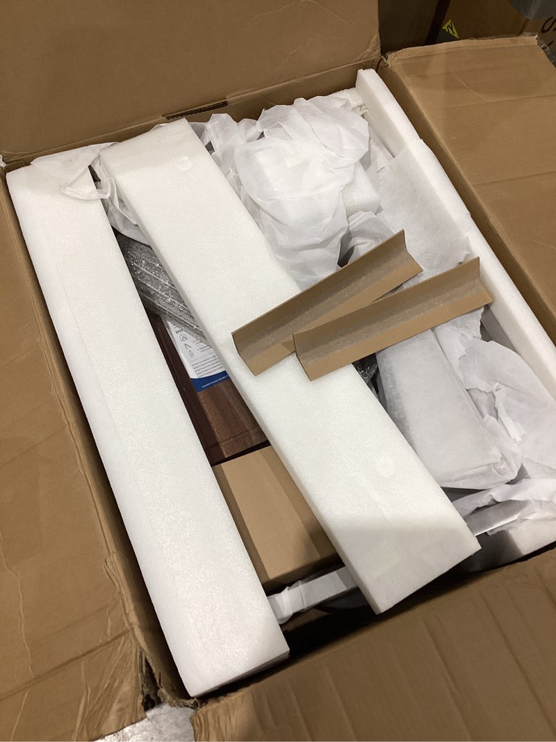 Condition photo showing As Is for Sarlai 30 Inch Waterfall Kitchen Sink Drop In - 30x22 Waterfall Drop Workstation Stainless Steel 16 Gauge Multifunction Single Bowl Smart Top Mount Kitchen Sink with Faucet Combo Brushed Nickel(Waterfall) 30"x22"x10"