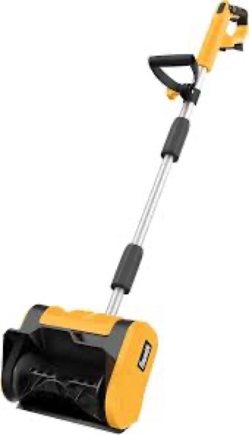 Houselife Cordless Snow Shovel Compatible with Dewalt 20V Max Battery(Tool Only)11\" Electric Snow Shovel for Driveway Max 16.4' Throw Distance, Electric Shovel for Snow Removal with Dual-Safety Switch