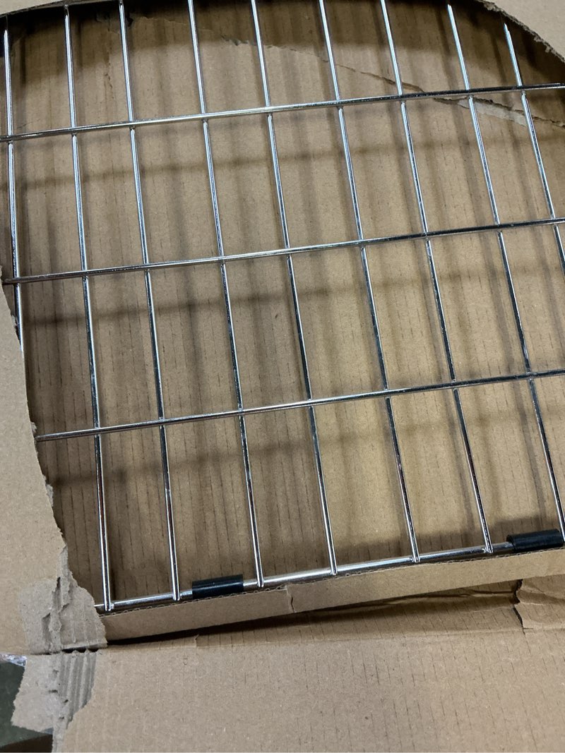 Condition photo showing Good Condition for ipegtop sink bottom grid 28"x 15", stainless steel sink protector centered drain with round corner radius, sink grate for bottom of kitchen single sink bowl with hole, one-piece 28"x 15",centered drain