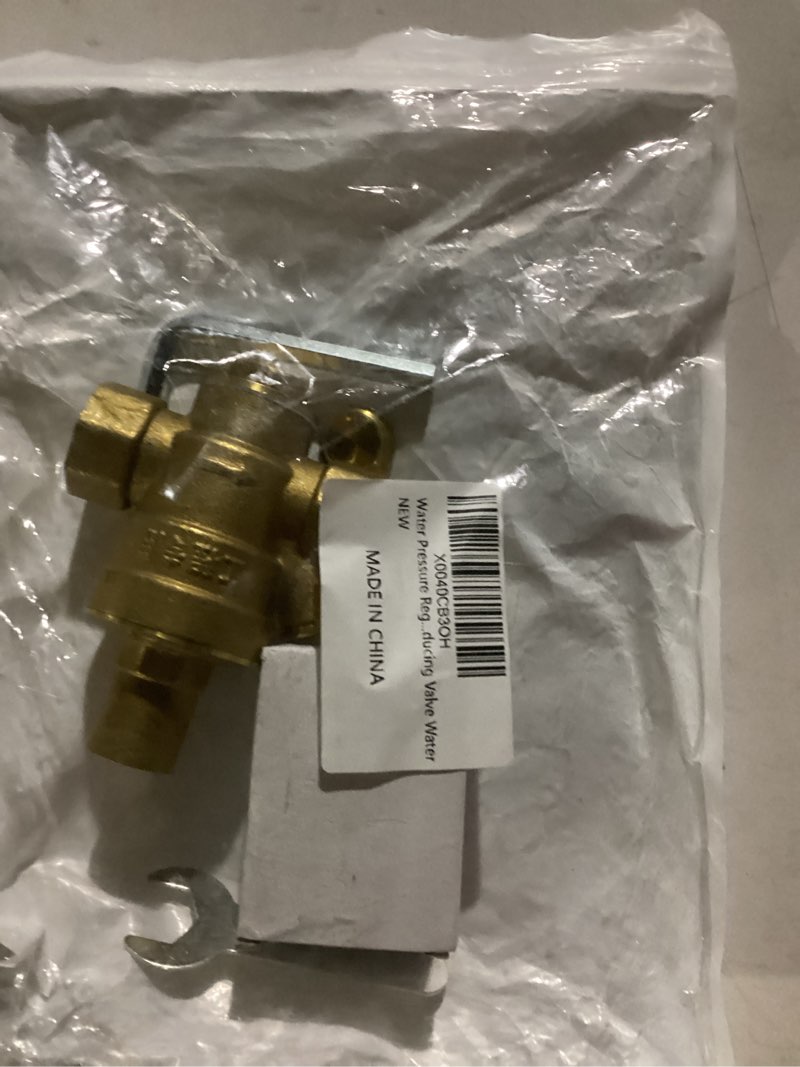 Condition photo showing New/Like New for Water Pressure Regulator 1/2 inch with Gauge, Made of 100% High Hardness Brass, Adjustable Water Pressure Reducing Valve Water