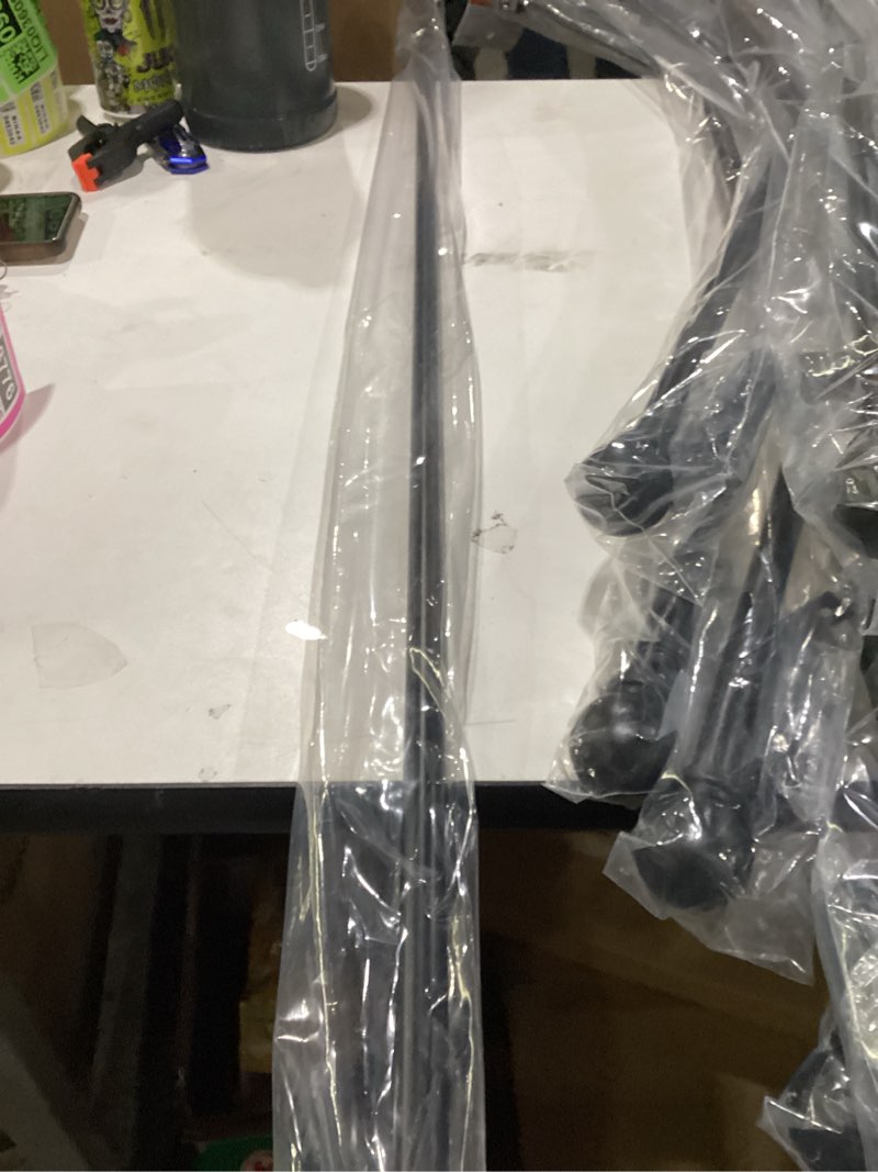 Condition photo showing New/Like New for Kenney Chelsea Ball End Window Curtain Rod - Adjustable for Windows 48 to 86 Inches, Extendable Set, Black 1-Pack 48-86" Black