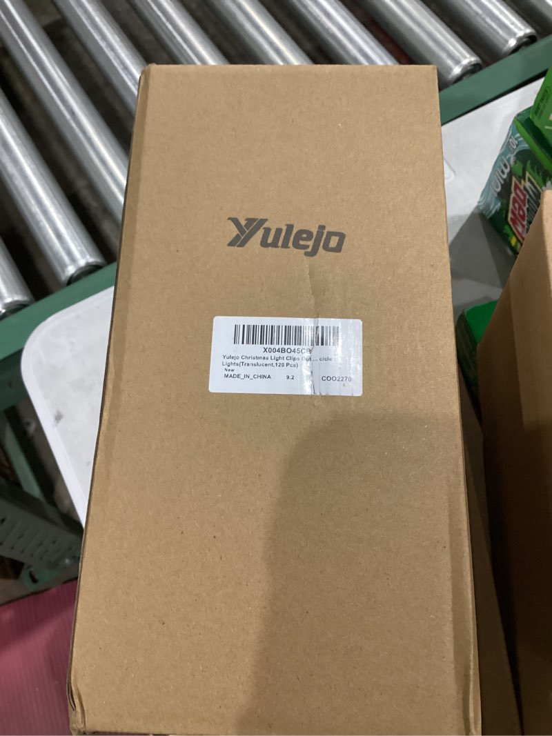 Condition photo showing Good Condition for Yulejo Christmas Light Clips Gutter Hooks for Gutters and Shingles Holiday Work with C6 C7 C9 LED Mini Icicle Lights Decor (120 Pcs) 120 Translucent