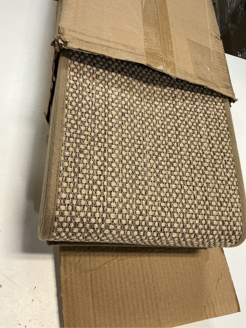 Condition photo showing Good Condition for Seloom 9" x36" Stair Treads Non Slip Carpet for Wooden Steps Indoor, Peel and Stick Extra Wide Stair Tread Step Pads with Reusable Adhesive for Dogs Kids Elders, Machine Washable, 15 Pack, Beige 9" x36" Beige 15