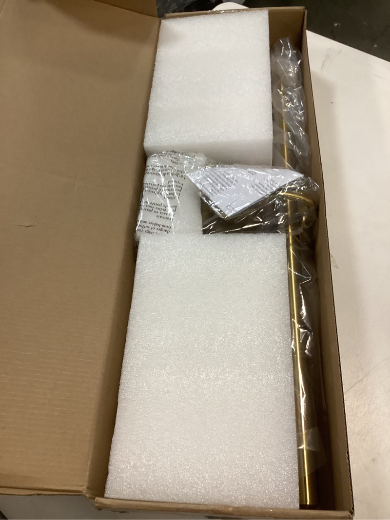 Condition photo showing Good Condition for Hard-Wired Picture Lights 23.62 Inch Dimmable LED Wall Art Lighting Modern Brass Gallery Light Poster Lights Adjustable Swing Arm Picture Frame Light for Display Art Work,14W,2700K, Warm White Brass Hardwired 23.62 inch Dimmable